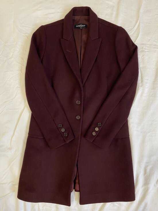 Adele Fado Jackets & Blazers - Adele Fado vintage women's burgundy coat 44